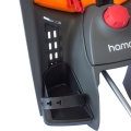 Fotelik rowerowy Hamax Siesta szaro-pomarańczowy + adapter na ramę