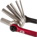 Multitool Crank Brothers M19 czarno-czerwony