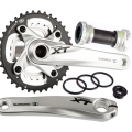 Mechanizm korbowy Shimano Deore XT FC-M785 srebrny