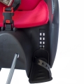 Fotelik rowerowy Hamax Kiss czarno czerwony + adapter na ramę