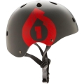 Kask rowerowy orzech SixSixOne 661 Dirt Lid Icon szaro-czerwony