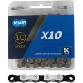 Łańcuch KMC X10 srebrno-czarny