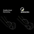 Ergon GS2 Racing Chwyty kierownicy ergonomiczne czarne