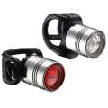 Zestaw lampek rowerowych Lezyne LED Femto Drive srebrny