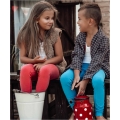 Legginsy dziecięce Brubeck Comfort Cotton Junior granatowe