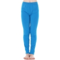 Legginsy dziecięce Brubeck Comfort Cotton Junior lazurowe