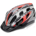 Kask rowerowy XLC BH-C18 LED szaro-czerwony - S/M