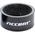 Podkładka dystansowa Accent Ahead Carbon białe logo - 15mm