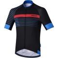 Koszulka rowerowa Shimano Breakaway Print czarno-niebieska