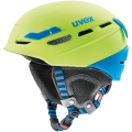 Kask narciarski Uvex P.8000 Tour zielono-niebieski