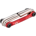 Multitool Crank Brothers M5 czarno-czerwony