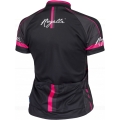 Koszulka rowerowa damska Rogelli Manica Rosa czarno-różowa