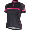 Koszulka rowerowa damska Rogelli Manica Rosa czarno-różowa - XL
