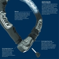 Łańcuch Abus Ivera Chain 7210 czarno-niebieski