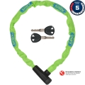 Abus Steel O Chain 5805K 75cm Zapięcie rowerowe łańcuch lime