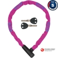 Abus Steel O Chain 5805K 75cm Zapięcie rowerowe łańcuch pink