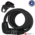 Zapięcie Abus Tresor 6412C czarne + SCMU