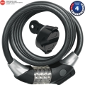 Abus Raydo Pro 1450 185cm Zapięcie rowerowe linka na szyfr + KF