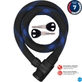 Łańcuch Abus Ivera Cable 7220 czarno-niebieski
