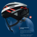 Kask rowerowy Abus MonTrailer czarno-różowy