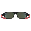 Okulary rowerowe dziecięce Uvex Sportstyle 507 czarno-czerwone