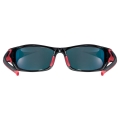Okulary rowerowe Uvex Sportstyle 211 czarno-czerwone