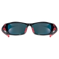 Okulary rowerowe Uvex Sportstyle 211 czarno-czerwone