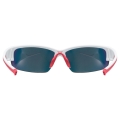 Okulary rowerowe Uvex Sportstyle 215 biało-czerwone
