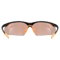 Okulary rowerowe Uvex Sportstyle 223 czarno-pomarańczowe