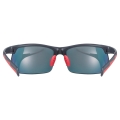 Okulary rowerowe Uvex Sportstyle 114 czarno-czerwone +wymienne szkła