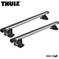 Bagażnik Dachowy Thule SlideBar Evo Skoda Superb 4-dr Sedan Mk II 2008-2015 dach normalny srebrny