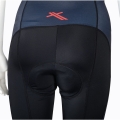 XLC TR S21 Spodenki rowerowe damskie na szelkach czarno niebieskie - M