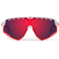 Okulary rowerowe Rudy Project Defender RP Optics biało-czerwone