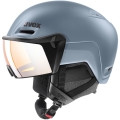 Uvex Hlmt 700 Visor kask narciarski snowboard strato mat litemirror silver