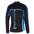 Koszulka rowerowa z długim rękawem Rogelli Umbria 2.0 czarno niebieska