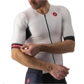 Kombinezon triathlonowy z rękawkami Castelli Free Sanremo 2 biało-czarny