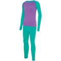 Komplet bielizny termoaktywnej dziecięcej Viking Kids Arata fioletowo-miętowy - 104-116cm