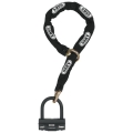 Abus Granit 58 12KS Black loop Zapięcie U lock z łańcuchem czarne