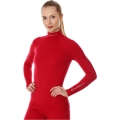 Bluza damska z długim rękawem Brubeck Extreme Wool malinowa