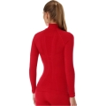 Bluza damska z długim rękawem Brubeck Extreme Wool malinowa