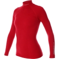 Bluza damska z długim rękawem Brubeck Extreme Wool malinowa