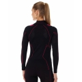 Bluza motocyklowa damska Brubeck Cooler czarno-amarantowa