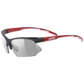 Okulary rowerowe Uvex Sportstyle 802 V czarno-czerwone