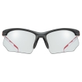 Okulary rowerowe Uvex Sportstyle 802 V czarno-czerwone
