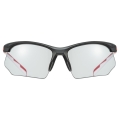 Okulary rowerowe Uvex Sportstyle 802 V czarno-czerwone