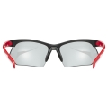 Okulary rowerowe Uvex Sportstyle 802 V czarno-czerwone