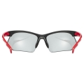 Okulary rowerowe Uvex Sportstyle 802 V czarno-czerwone