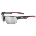 Okulary rowerowe Uvex Sportstyle 226 szaro-czerwone