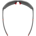 Okulary rowerowe Uvex Sportstyle 226 szaro-czerwone