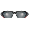 Okulary Uvex Blaze III 2.0 czarno-czerwone + wymienne szkła